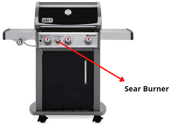sear station of a weber gas grill