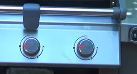 burner knob settings of weber gas grill
